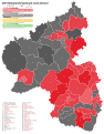 2001 Rhineland-Palatinate state election, Red is SPD, Black is CDU