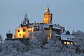 A von Schmidt által romantikus neogót stílusban felújított Wernigerode kastély