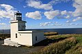 De vuurtoren van Bell Island (Canada) staat boven op een klif en hoeft dus niet hoog te zijn