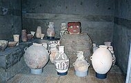 Chancay culture artifacts. El Castillo, Chancay, Peru.