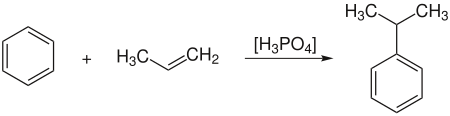 Алкілування за Фріделем-Крафтсом в присутності ортофосфорної кислоти