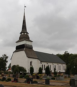 Hasslövs kyrka i juli 2018