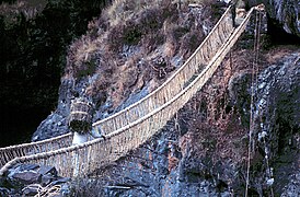 Pont de corde inca.