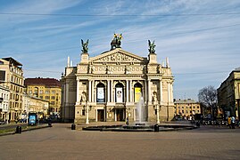 Il Teatro d'opera e balletto di Leopoli, in Ucraina