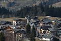 Notre-Dame-de-Bellecombe vu depuis les piste de ski... fin de l'hiver