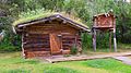 Reconstitution de la cabane de Jack London, à côté du Jack London Museum de Dawson City