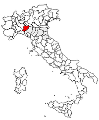 Letak Provinsi Piacenza di Itali