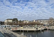 Bürkliterrasse vom Zürichsee her gesehen