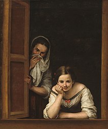 Deux femmes à la fenêtre (1655-1660), Washington, National Gallery of Art.