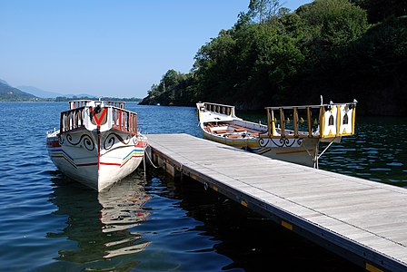 Mergozzo at the Lago di Mergozzo, rowing boats, motorboats forbidden