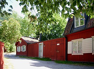 Byggnader vid Bergsprängargränd.