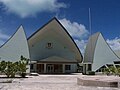 Casa do parlamento de Kiribati na cidade de Taraua do Sul.