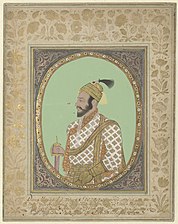 Shivaji's portrait (1680s) in the Rijksmuseum (1630–80)