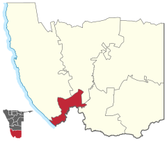 Karte Oranjemund in Namibia