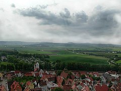 Überlick über Nördlingen vom Kirchturm aus