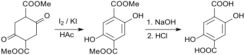 Synthese von 2,5-Dihydroxyterephthalsäure aus DMSS