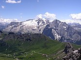 De Marmolada in de Dolomietn