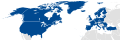 Map of NATO member countries (highlighted in blue)