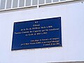 Plaque en souvenir de l'ancien couvent des Capucins de Vieux-Habitants.