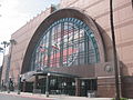 An exterior view of Honda Center