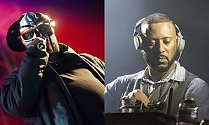 MF Doom (left) and Madlib (right)