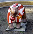 Buddy Bear in Union Jersey and Christmas Ball in 2014