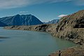 Klint langs vestsiden af Zackenberg-elvens udløb