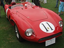 Ferrari 625 LM driven by de Portago and Hamilton.