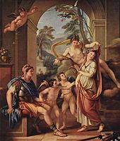 Venus giving Paris Helen as his wife (1782–84), held by Palazzo Braschi, Rome