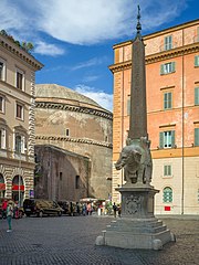 Minerva Obelisk with basament from Bernini