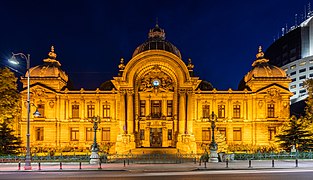 Arhitectura Beaux-Arts: Palatul CEC de pe Calea Victoriei (București), 8 iunie 1897-1900, de Paul Gottereau[24]