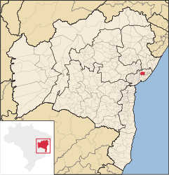 São Sebastião do Passé – Mappa