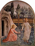 Noli me tangere nel claustru del conventu dominicu de San Marcos de Florencia, de Fra Angelico (1434)