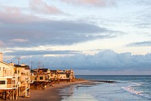 Beach houses in Malibu