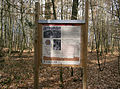 Informationstafel des Limes-Lehrpfades am Sechseckturm in Gleichen