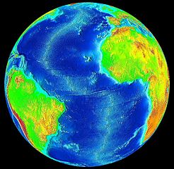 Mid-Atlantic Ridge from North Pole to South Pole