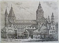 Radierung: Mainzer Dom (1904)