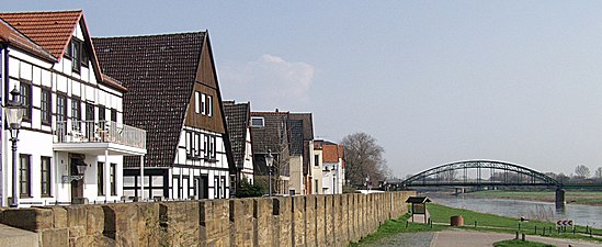 De zogenaamde Fischerstadt aan de Wezer