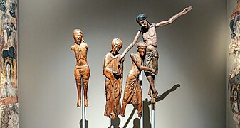 Figures del Davallament de Santa Maria de Taüll 003915-CJT - Museu Nacional d'Art de Catalunya