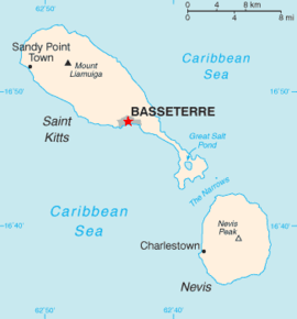 Poloha mesta Basseterre