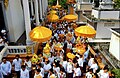 Image 41A Buddhist celebration at a Buddhist temple. (from Culture of Cambodia)