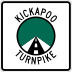 Kickapoo Turnpike marker