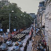 Urho Kekkonens begravelsestog i Helsinki, 1986