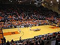 The basketball court at Gill Coliseum in 2007