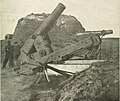 Elevated 8-in. gun used as a mortar. Longer range held besiegers to night construction.