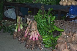 Taro sur le marché de Port-Vila au Vanuatu.