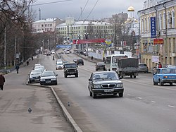 Вид на Театральный мост и Центральный Почтамт