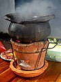 'Chim chum': Thai hot pot with a herb based broth, traditionally served in a earthenware pot