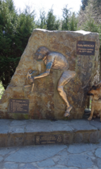 Statue of Eddy Merckx in Stavelot, Belgium