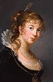 Élisabeth Vigée-Lebrun: Luise von Preußen, 1801. Im Empire um 1800 wird wieder ein ähnlicher Stehkragen modern.